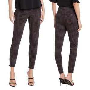 NWT SPANX Pull On Grey Black Houndstooth Ankle Jean-Ish Leggings Size Small